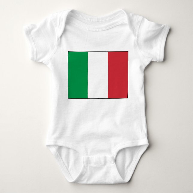 Italien - italienische Staatsflagge Baby Strampler (Vorderseite)