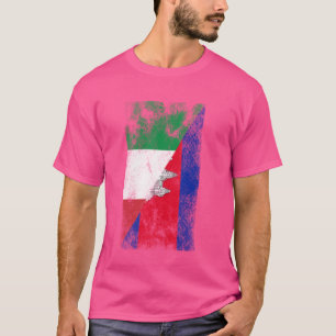 Italien Kambodscha Flaggen - Italienisch Kambodsch T-Shirt