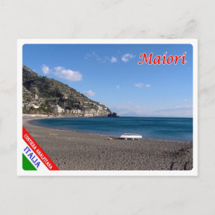 Italien - Kampanien - Amalfi Küste - Maiori Beach  Postkarte