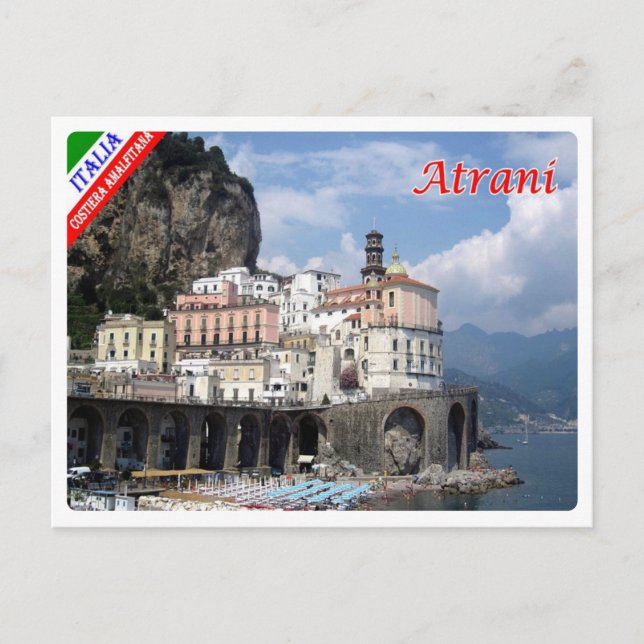 Italien - Kampanien - Amalfiküste - Atrani - Postkarte (Vorderseite)