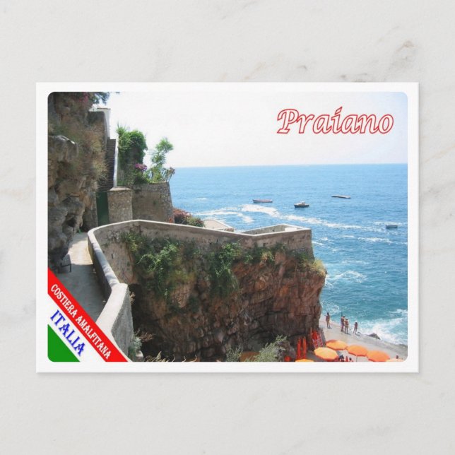 Italien - Kampanien - Amalfiküste - Praiano - Postkarte (Vorderseite)