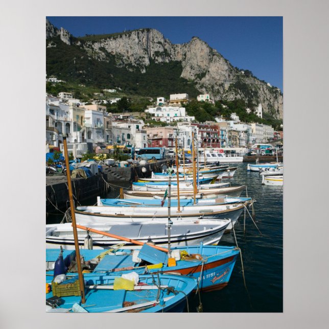 ITALIEN, Kampanien (Bucht von Neapel), CAPRI: Jach Poster (Vorne)