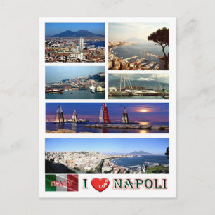 Italien - Kampanien - Neapel - I Liebe - Postkarte