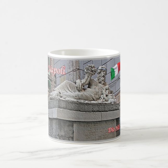 Italien - Kampanien - Neapel - Nilgostatue - Kaffeetasse (Mittel)