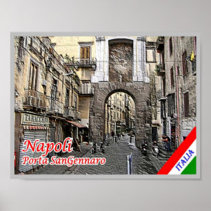 Italien - Kampanien - Neapel - Porta San Gennaro - Poster