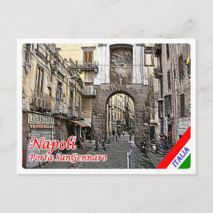 Italien - Kampanien - Neapel - Porta San Gennaro - Postkarte