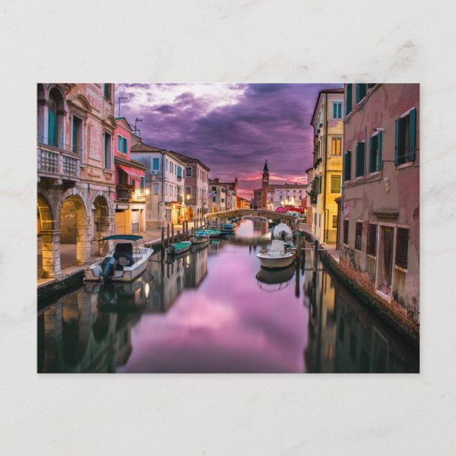 Italien Kanal Venedig Postkarte (Vorderseite)