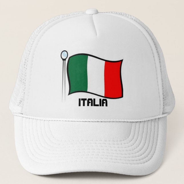 Italien-Kappe Truckerkappe (Vorderseite)