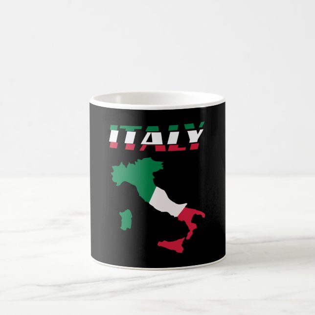 Italien Karte Italienisch Italienisch Kaffeetasse (Mittel)