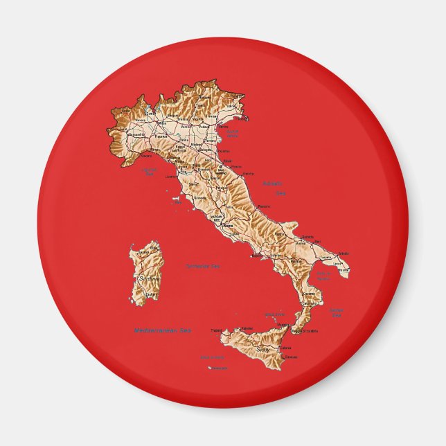 Italien Karte Magnet
