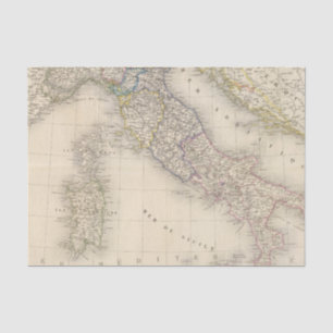 Italien-Karte Seidenpapier