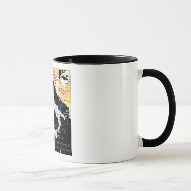 Italien-Karten-Tasse Tasse (Rechts)