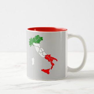 Italien-Karten-Tasse Zweifarbige Tasse