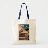Italien Kolosseum Illustration Reise Kunst Vintage
