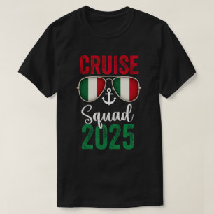 Italien Kreuzfahrt Gruppe 2025 Sommerurlaub passen T-Shirt