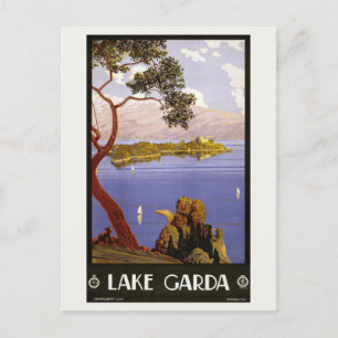 Italien Lake Garda Vintage Reise Postkarte