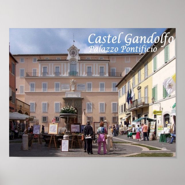 Italien - Latium - Castel Gandolfo - Papst - Papst Poster (Vorne)