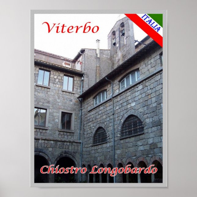 Italien - Latium - Kloster Longobard - Poster (Vorne)