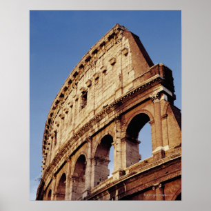 Italien, Latium, Rom, das Kolosseum bei Sonnenunte Poster