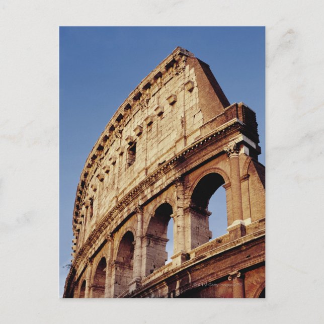 Italien, Latium, Rom, das Kolosseum bei Sonnenunte Postkarte (Vorderseite)