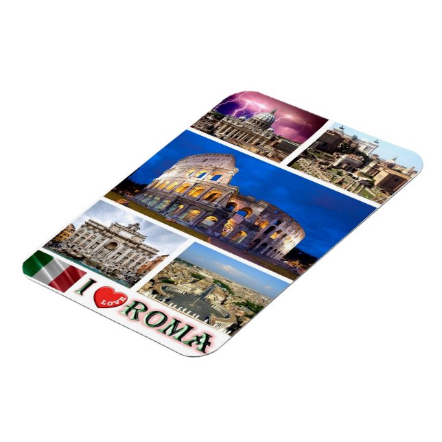 Italien - Latium - Rom - I Liebe - Magnet (Linke Seite)