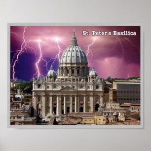 Italien - Latium - Rom - Petersdom - Poster