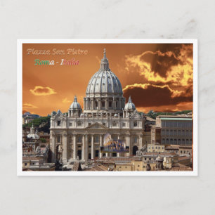 Italien - Latium - Rom - Petersdom - Postkarte