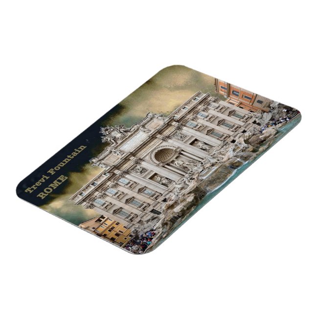 Italien - Latium - Rom - Trevi-Brunnen - Magnet (Linke Seite)
