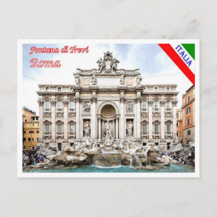 Italien - Latium - Rom - Trevi-Brunnen - Postkarte