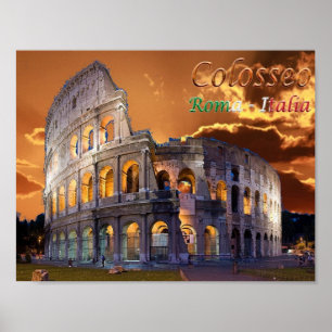 Italien - Latium - Roma - Kolosseo - Poster
