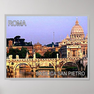 Italien - Latium - Roma - Petersdom - Poster