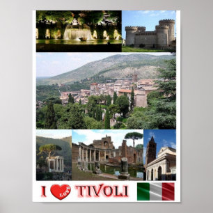 Italien - Latium - Tivoli - I Liebe - Poster