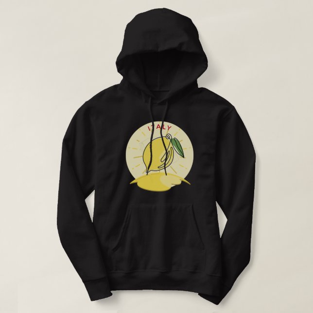 Italien Lemons Lemon Hoodie (Design vorne)