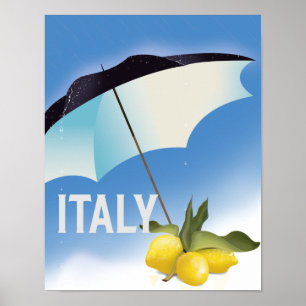 Italien Lemons Vintages Reiseplakat Poster
