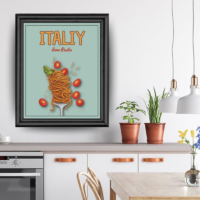 Italien Liebe Pasta Poster (Von Creator hochgeladen)