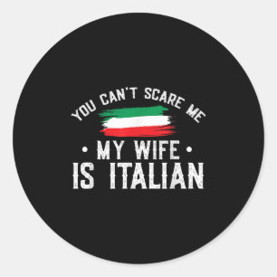 Italien Liebhaber Du Kannst Mich Nicht Meine Frau Runder Aufkleber