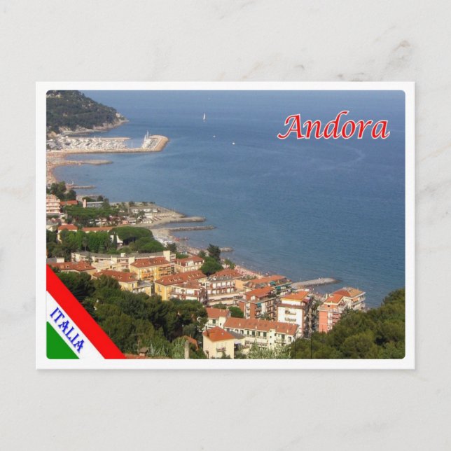 Italien - Ligurien - Andora - Postkarte (Vorderseite)
