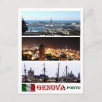 Italien - Ligurien - Genua - Mosaik - Hafen -