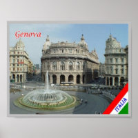 Italien - Ligurien - Genua - Piazza Ferrari -