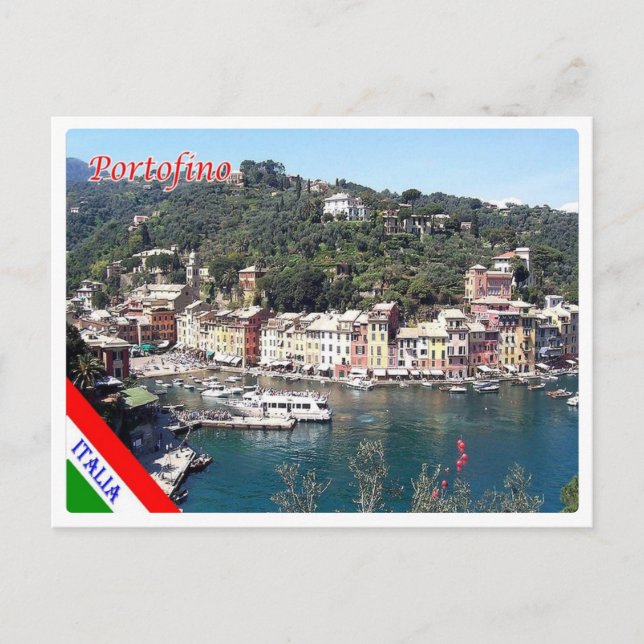 Italien - Ligurien - Portofino - Postkarte (Vorderseite)