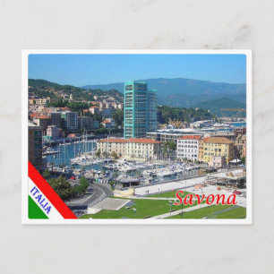 Italien - Ligurien - Savona - Hafen - Postkarte