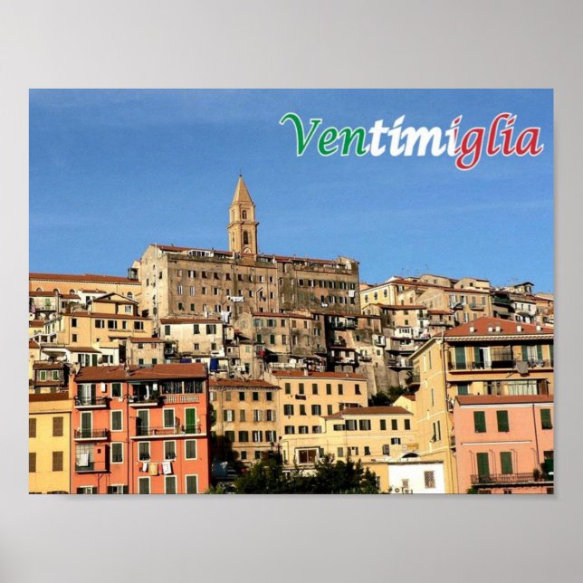 Italien - Ligurien - Ventimiglia - Poster (Vorne)