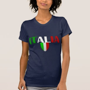 Italien-Logoflagge von Italien-Schild für T-Shirt