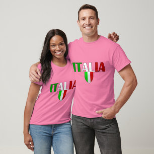 Italien-Logoflagge von Italien-Schild für T-Shirt