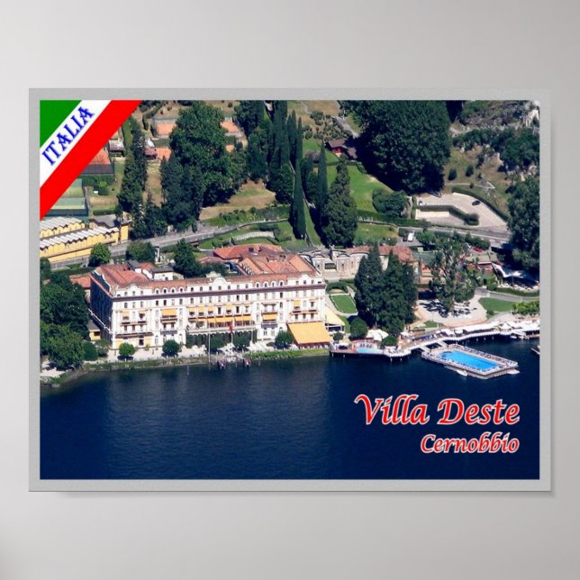 Italien - Lombardei - Comer See - Cernobbio - Poster (Vorne)