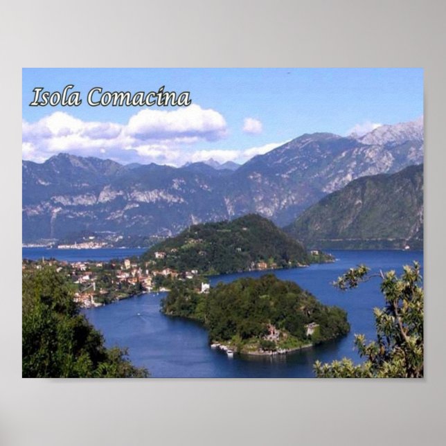 Italien - Lombardei - Comer See - Isola Comacina - Poster (Vorne)