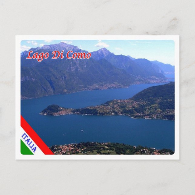 Italien - Lombardei - Comer See - Postkarte (Vorderseite)