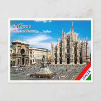 Italien - Lombardei - Mailand - Platz Duomo - Postkarte
