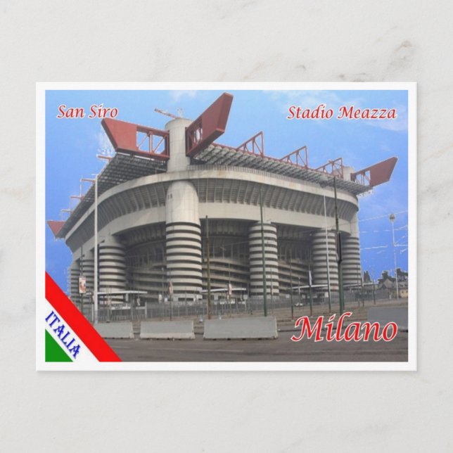 Italien - Lombardei - Mailand - Stadion San Siro M Postkarte (Vorderseite)