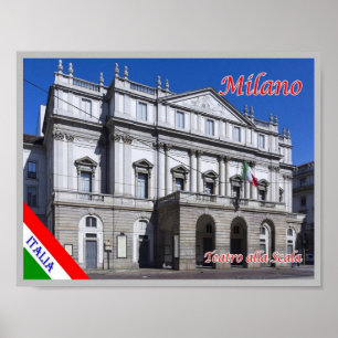 Italien - Lombardei - Mailand - Theater alla Scala Poster